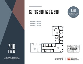 700 N Brand Blvd, Glendale, CA for lease Floor Plan- Image 1 of 1