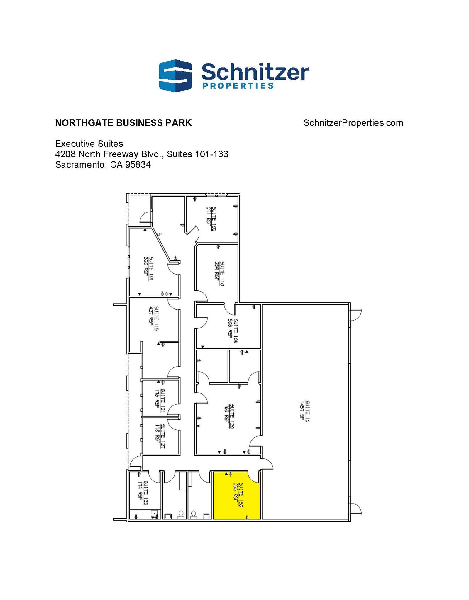 4135 Northgate Blvd, Sacramento, CA for lease Floor Plan- Image 1 of 3