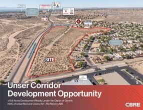 NWC Unser & Cherry Road blvd, Rio Rancho, NM - Aerial  map view - Image1