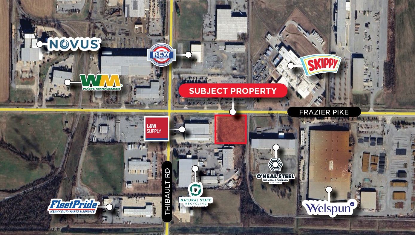 8423 Frazier Pike, Little Rock, AR for lease Aerial- Image 1 of 3