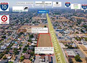 18045 Foothill Blvd, Fontana, CA - aerial  map view - Image1