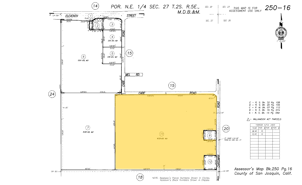 24427 S Chrisman Rd, Tracy, CA for sale Plat Map- Image 1 of 1