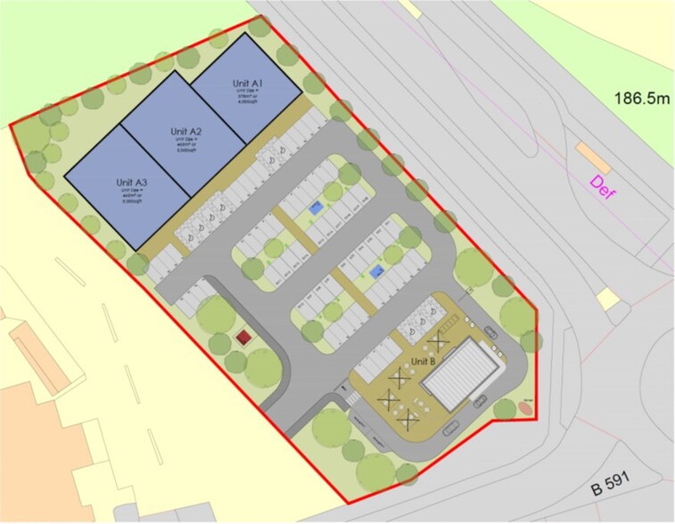 Beveridge Ln, Coalville for lease - Site Plan - Image 1 of 1