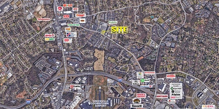 211 Pelham Rd, Greenville, SC - Aerial map view