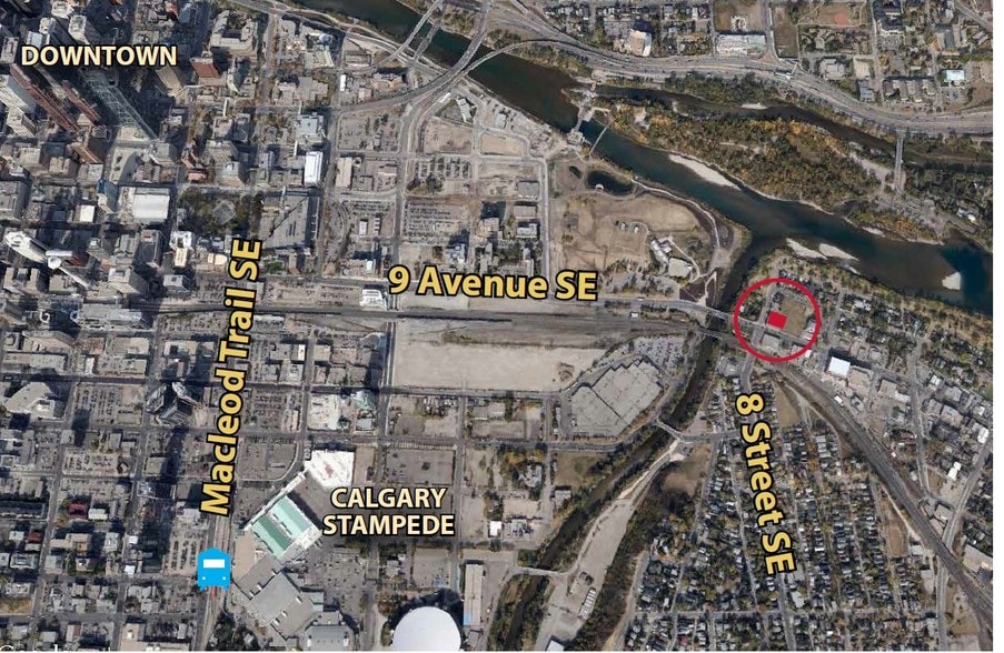 902 9th Ave SW, Calgary, AB for lease - Aerial - Image 3 of 28