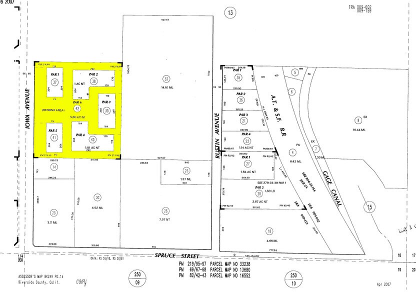 2010 Iowa Ave, Riverside, CA for lease - Plat Map - Image 2 of 20