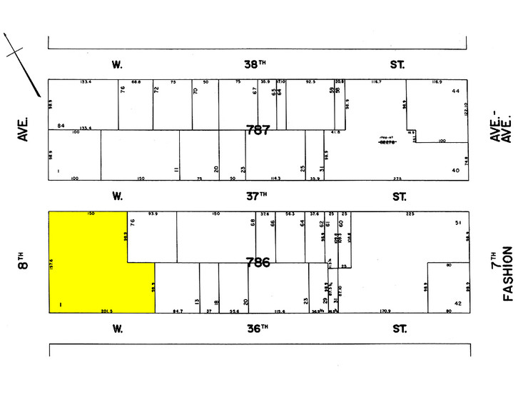 520 Eighth Ave, New York, NY for lease - Plat Map - Image 2 of 10