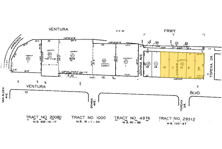 18955-18971 Ventura Blvd, Tarzana, CA for lease - Plat Map - Image 2 of 16