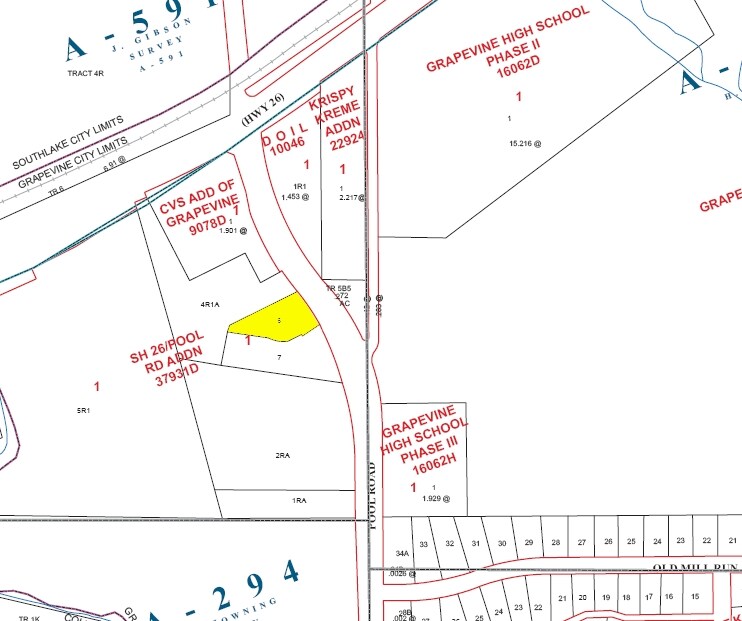 2250 Pool Rd, Grapevine, TX for sale Plat Map- Image 1 of 1