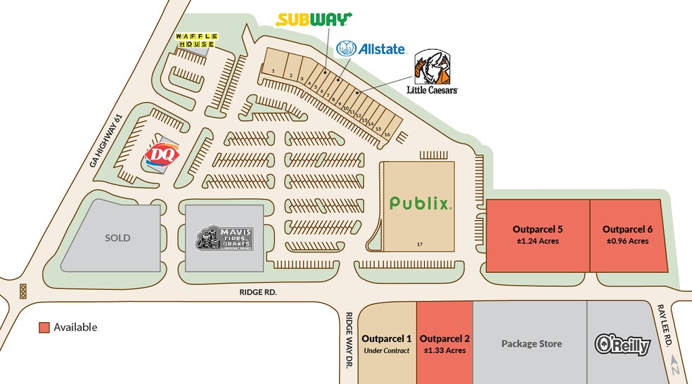 Ridge Rd, Dallas, GA 30157 Village at New Outparcel 6