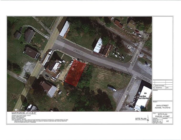 107 Main, Adams, TN for sale - Aerial - Image 1 of 1