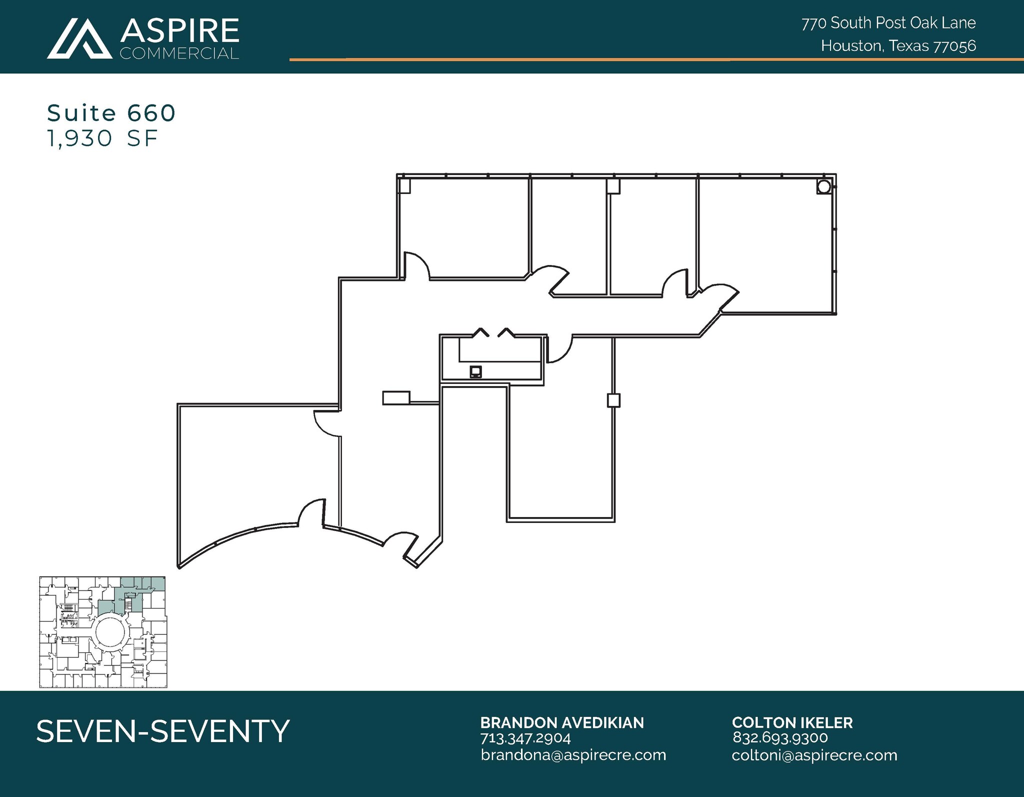 770 S Post Oak Ln, Houston, TX for lease Floor Plan- Image 1 of 2