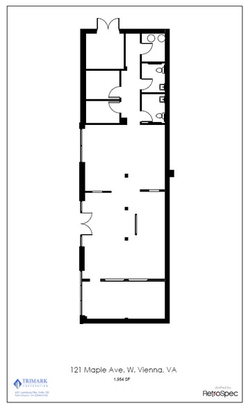 129 W Maple Ave, Vienna, VA for lease - Floor Plan - Image 2 of 2