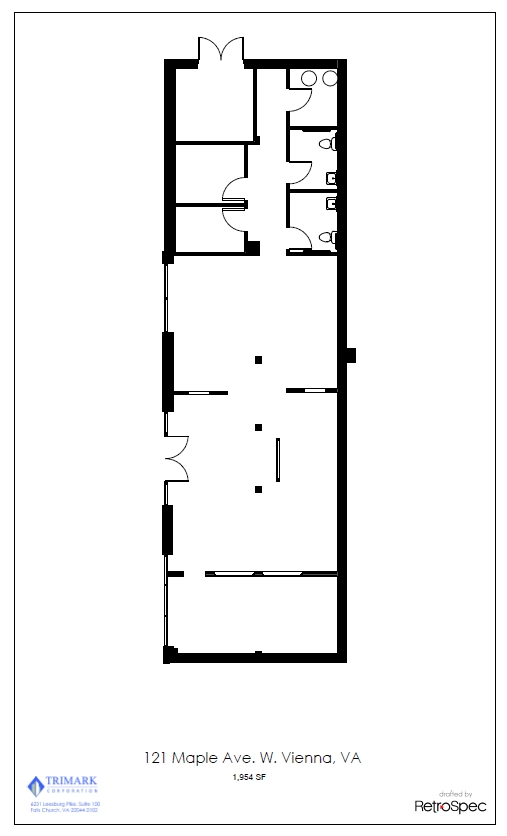 129 W Maple Ave, Vienna, VA for lease Floor Plan- Image 1 of 1