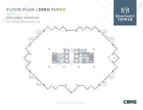 801 K St, Sacramento, CA for lease Floor Plan- Image 1 of 2