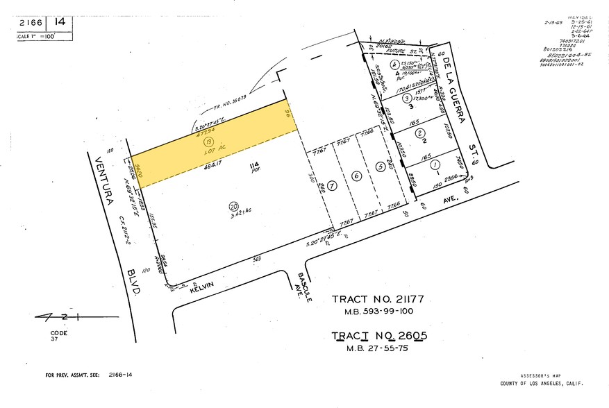 20720 Ventura Blvd, Woodland Hills, CA for sale - Plat Map - Image 1 of 1