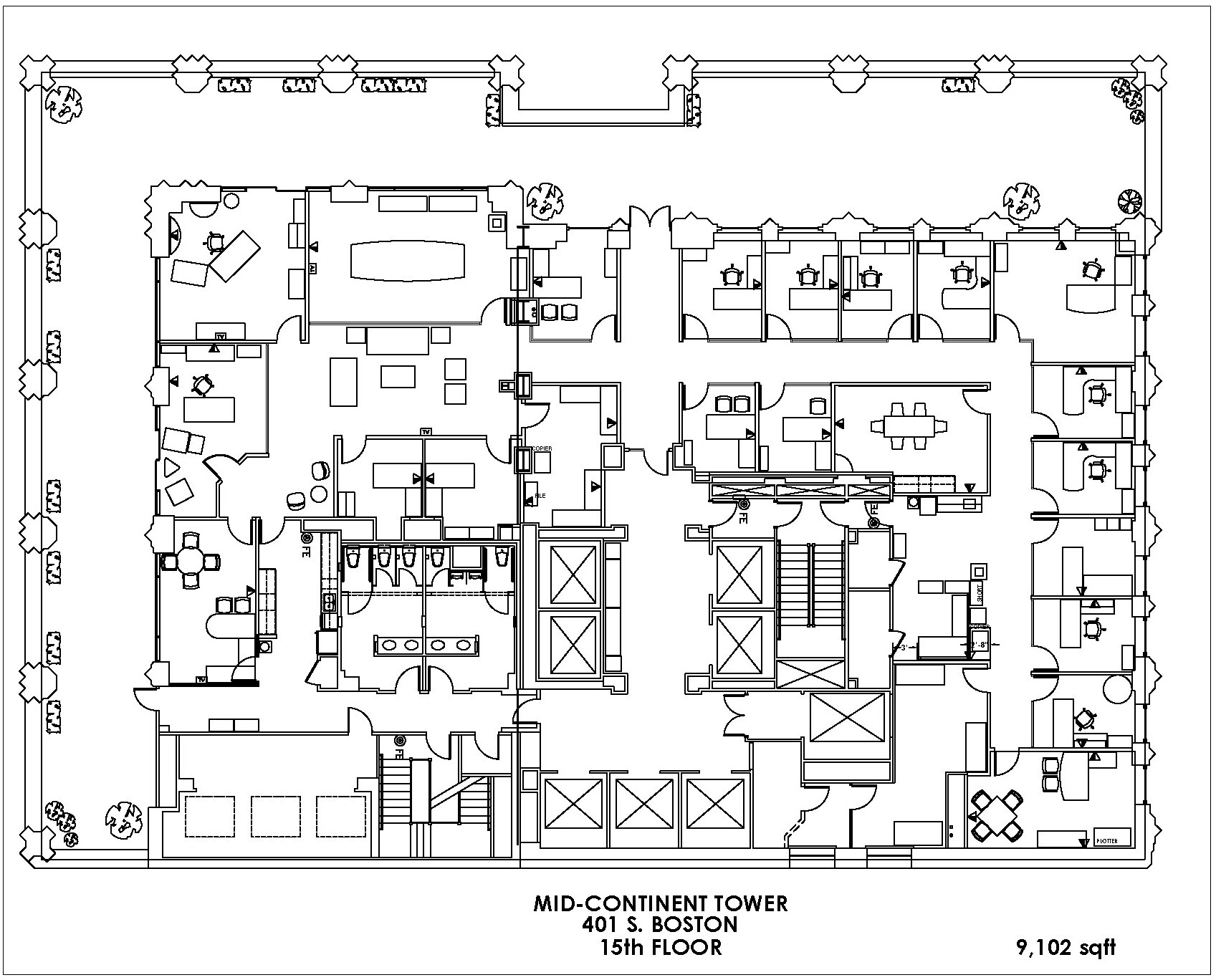 401 S Boston Ave, Tulsa, OK for lease Floor Plan- Image 1 of 20