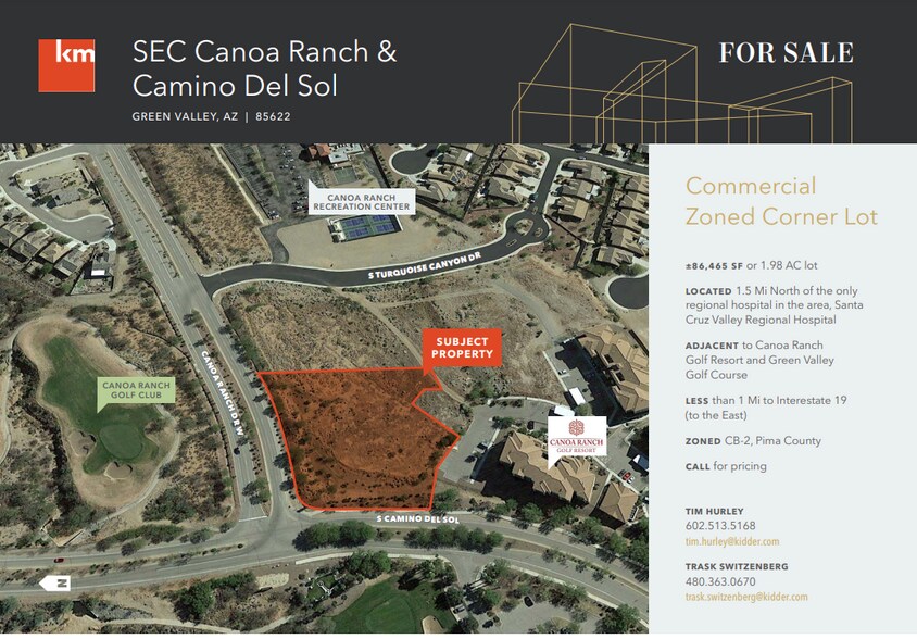 W Canoa Ranch & Camino Del Sol, Green Valley, AZ 85622 Land for Sale
