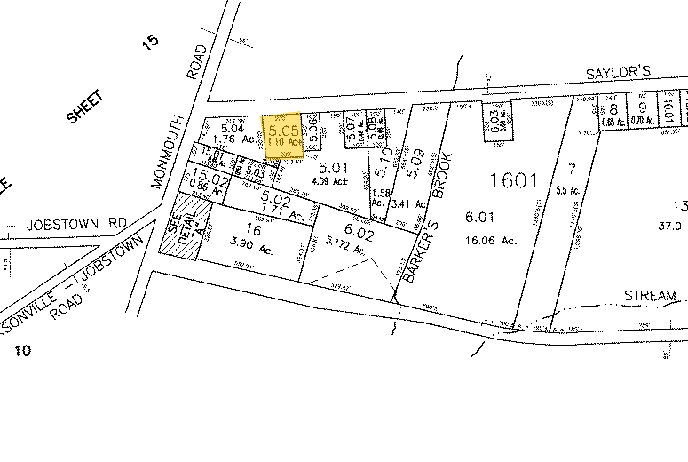 2206 Saylors Pond Rd, Jobstown, NJ for sale Plat Map- Image 1 of 1