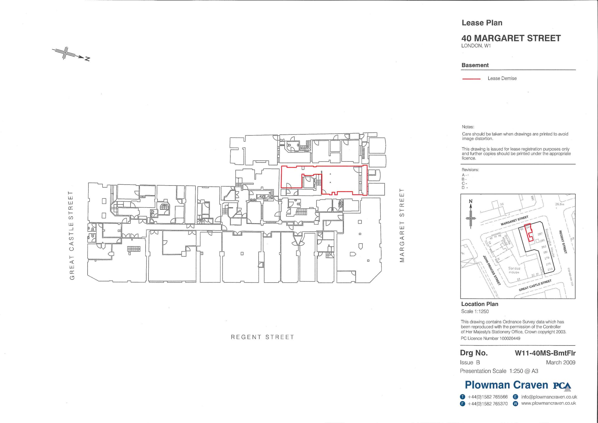 40 Margaret St, London for lease Site Plan- Image 1 of 15