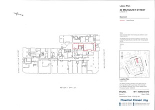 40 Margaret St, London for lease Site Plan- Image 1 of 15