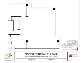 12801 N Central Expy, Dallas, TX for lease Floor Plan- Image 1 of 1