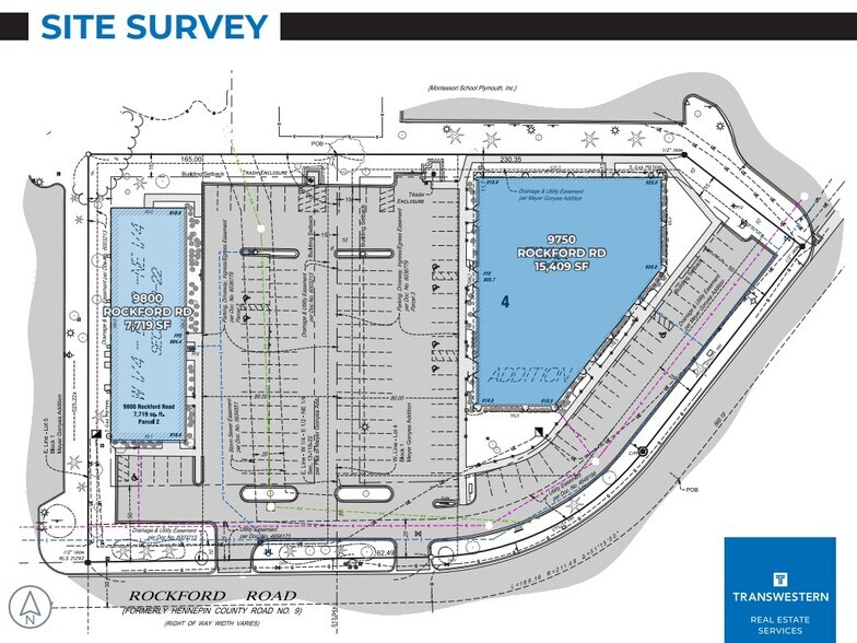 Plymouth Professional portfolio of 2 properties for sale on LoopNet.com - Site Plan - Image 3 of 5