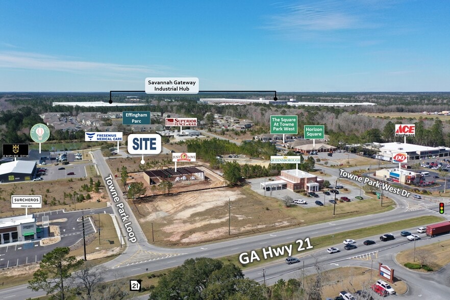 606 Towne Park Loop, Rincon, GA for lease - Aerial - Image 3 of 11