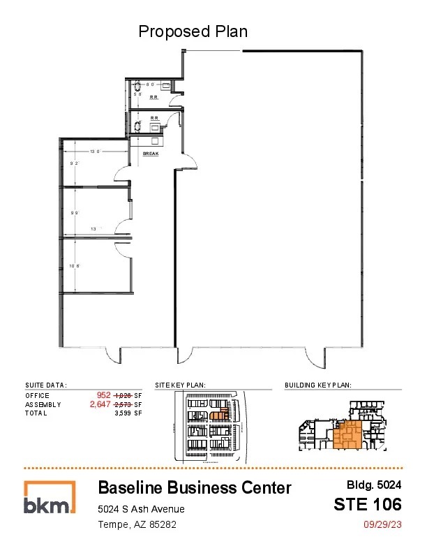 5024 S Ash Ave, Tempe, AZ for lease Floor Plan- Image 1 of 1