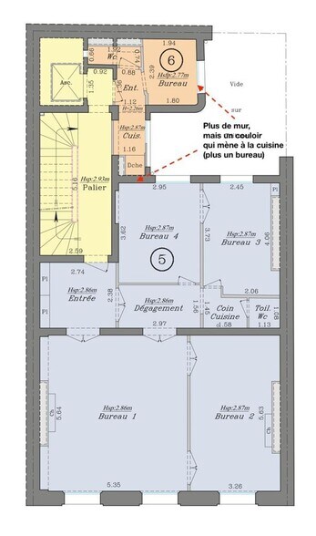 Office in Paris for lease - Floor Plan - Image 3 of 4