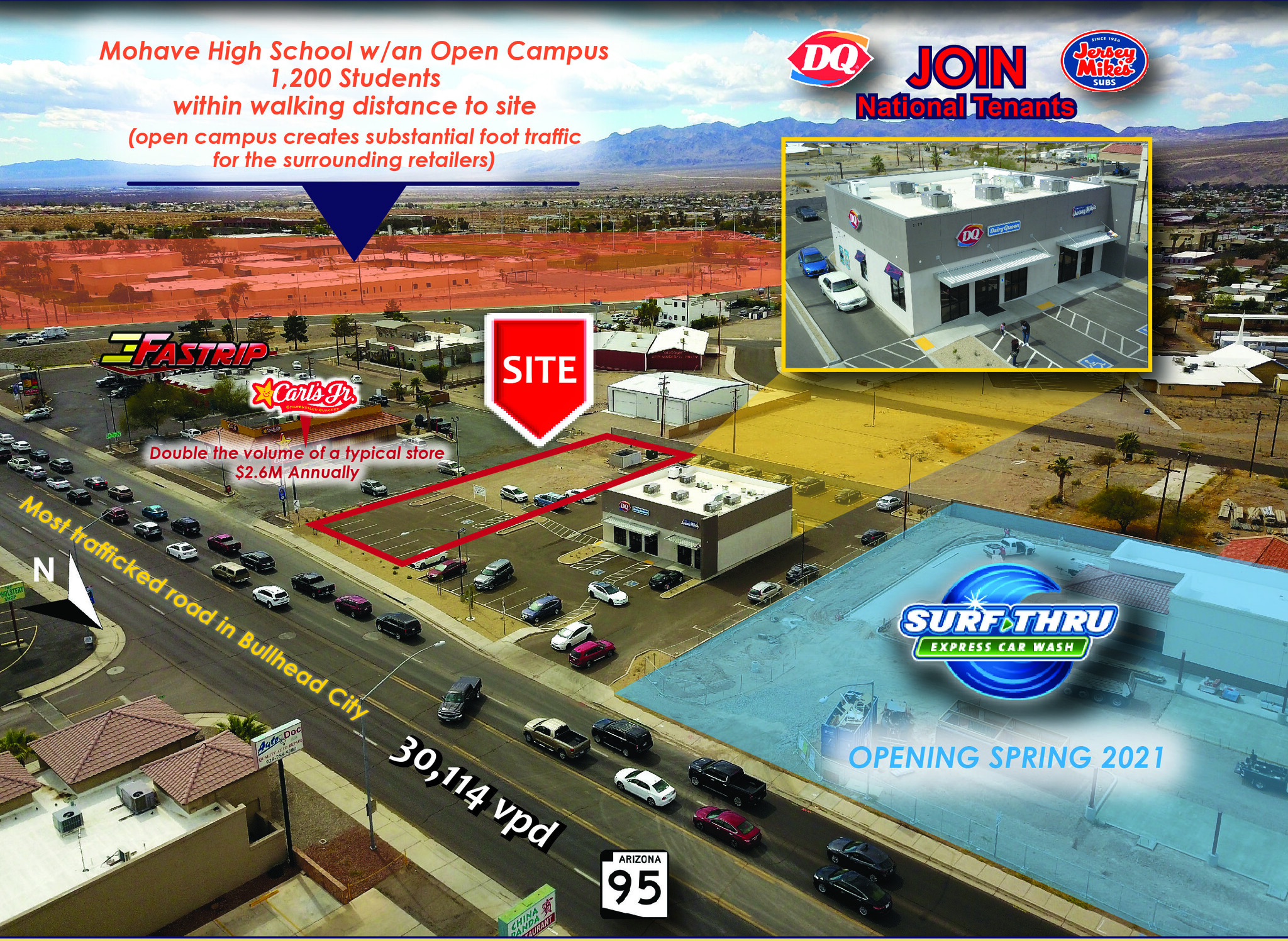 2179 Highway 95, Bullhead City, AZ for sale Aerial- Image 1 of 1