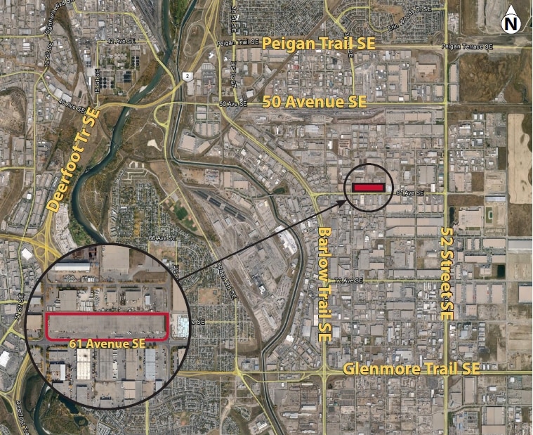 4216 61st Ave SE, Calgary, AB for sale Aerial- Image 1 of 1