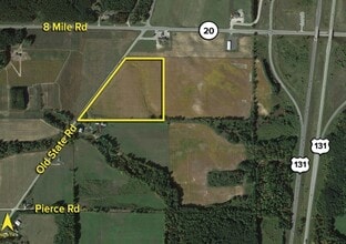Old State Rd, Stanwood, MI - AERIAL map view