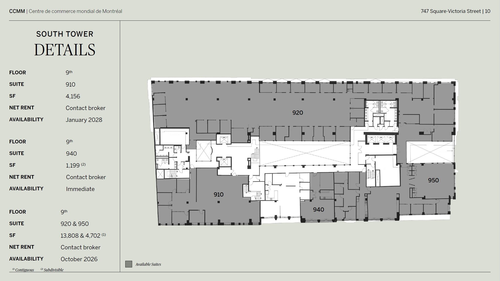 747 Rue Du Square-Victoria, Montréal, QC for lease Floor Plan- Image 1 of 1