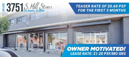 3751 S Hill St, Los Angeles, CA for lease Interior Photo- Image 1 of 2