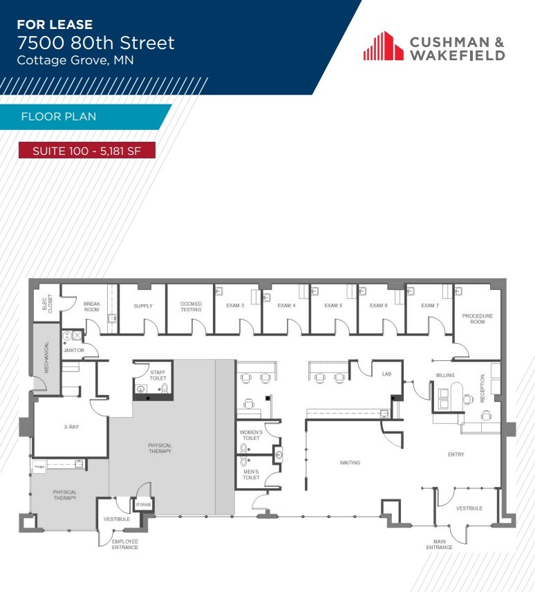 7500 80th St S, Cottage Grove, MN for lease Floor Plan- Image 1 of 1