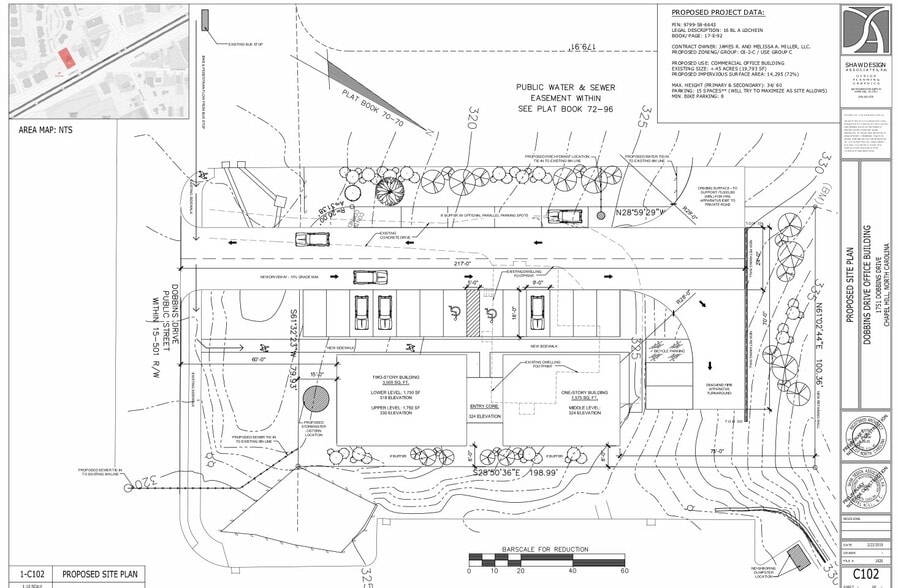 1751 Dobbins Dr, Chapel Hill, NC for sale - Site Plan - Image 3 of 4