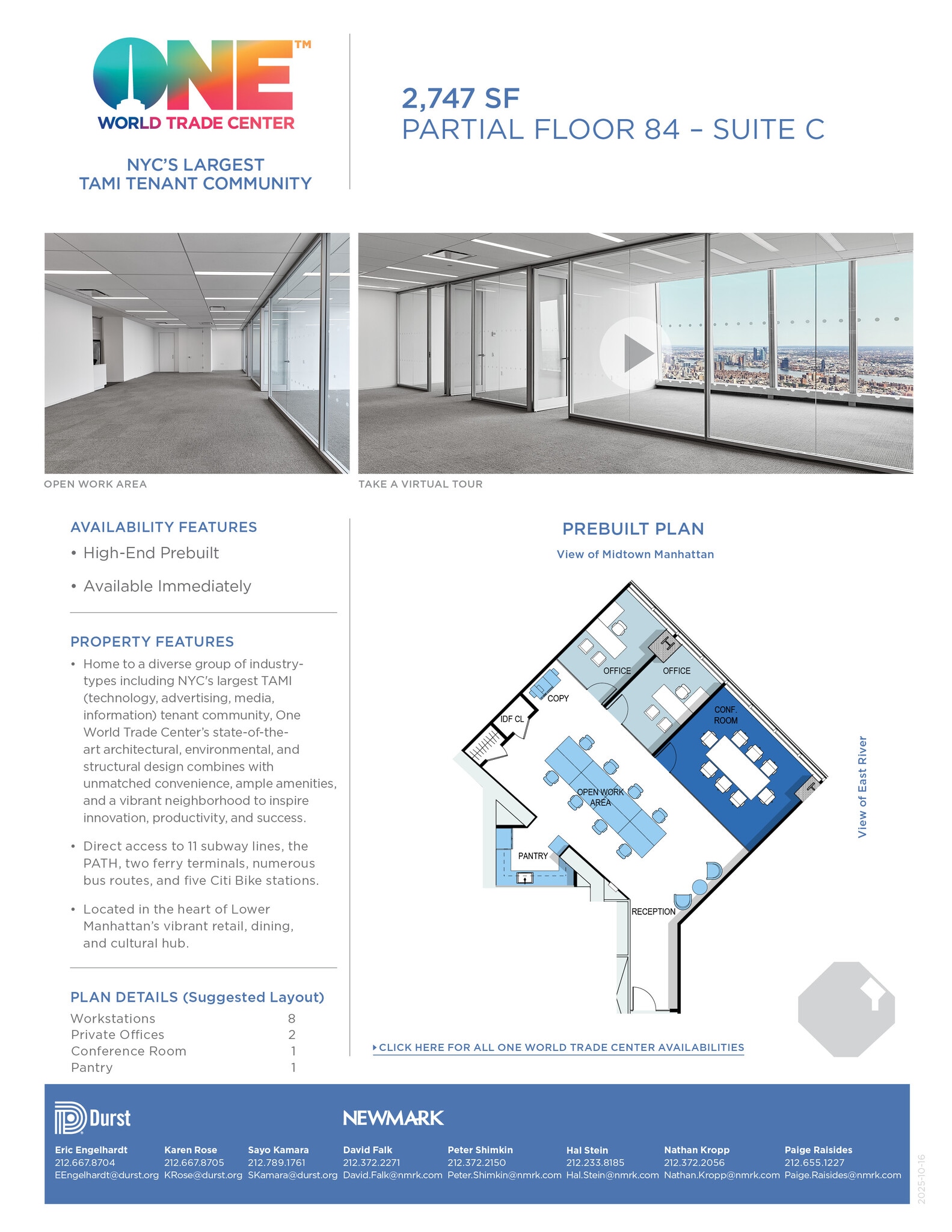 One World Trade Center, New York, NY for lease Interior Photo- Image 1 of 1