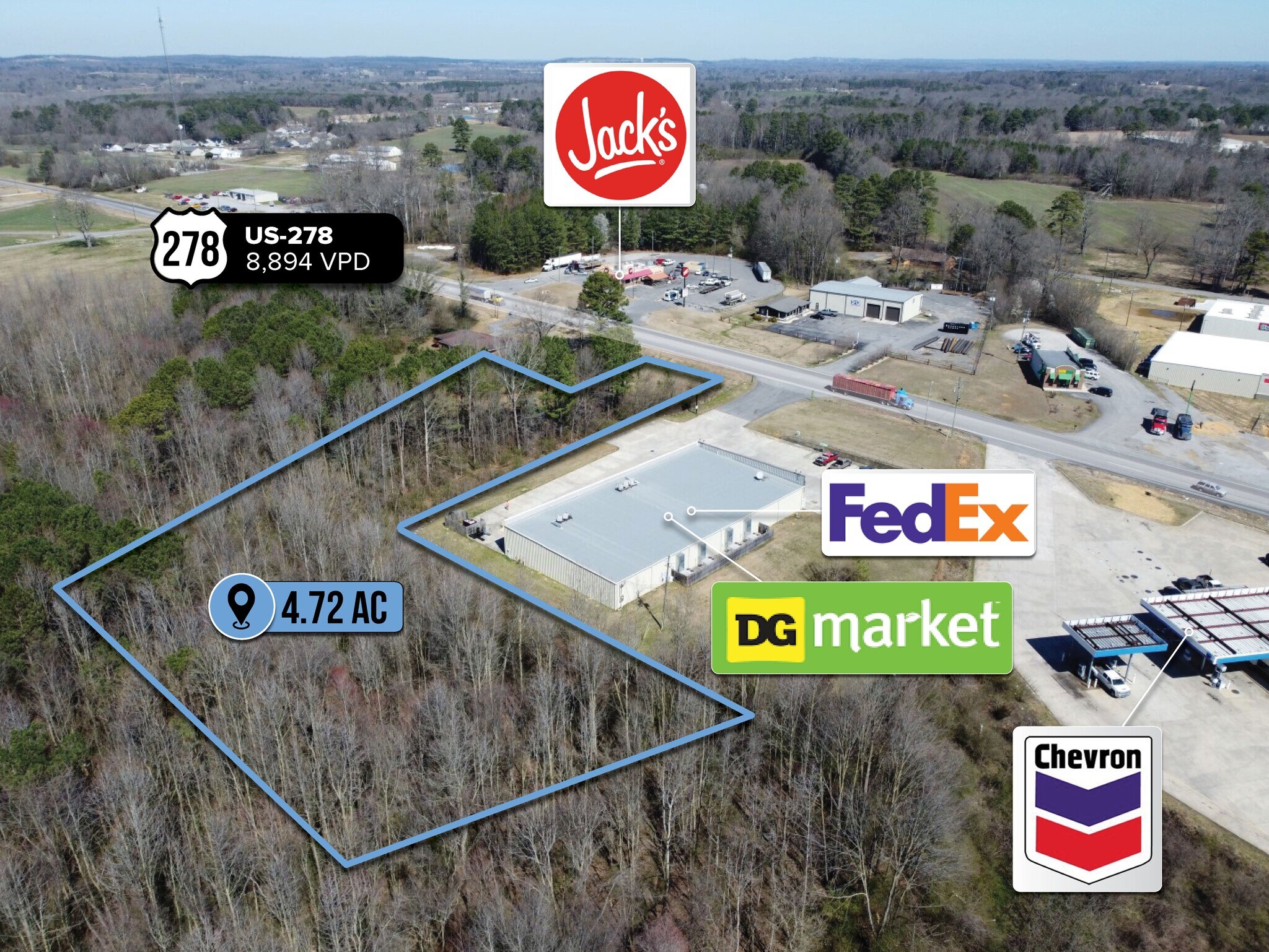 adj. to 87000 US 278 Hwy, Snead, AL for sale Primary Photo- Image 1 of 1