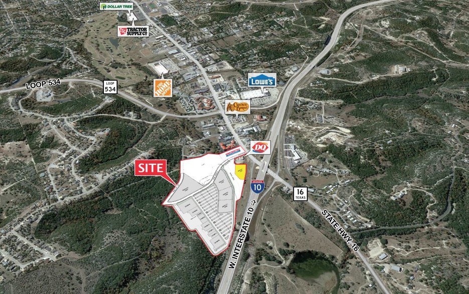 Sidney Baker Street, Kerrville, TX for sale - Aerial - Image 1 of 3