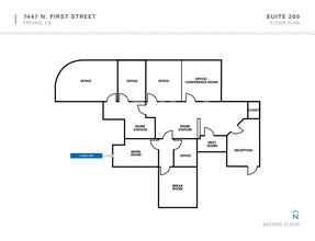 7461 N 1st St, Fresno, CA for lease Floor Plan- Image 1 of 1