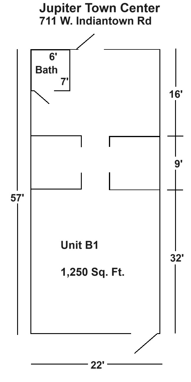 711 W Indian Town Rd, Jupiter, FL for lease Floor Plan- Image 1 of 5