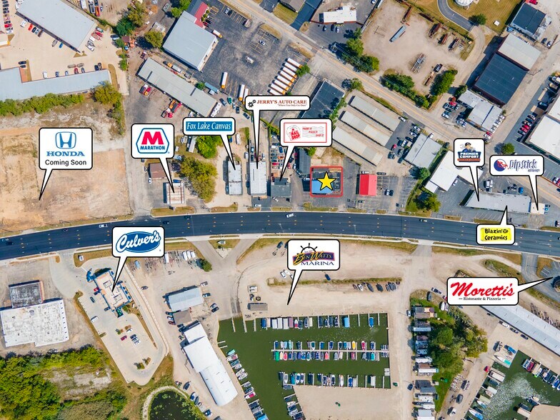 129 S US Highway 12, Fox Lake, IL for sale - Aerial - Image 1 of 1