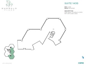 402 W Broadway, San Diego, CA for lease Floor Plan- Image 1 of 1