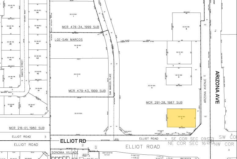 3000 N Arizona Ave, Chandler, AZ for lease - Plat Map - Image 2 of 4