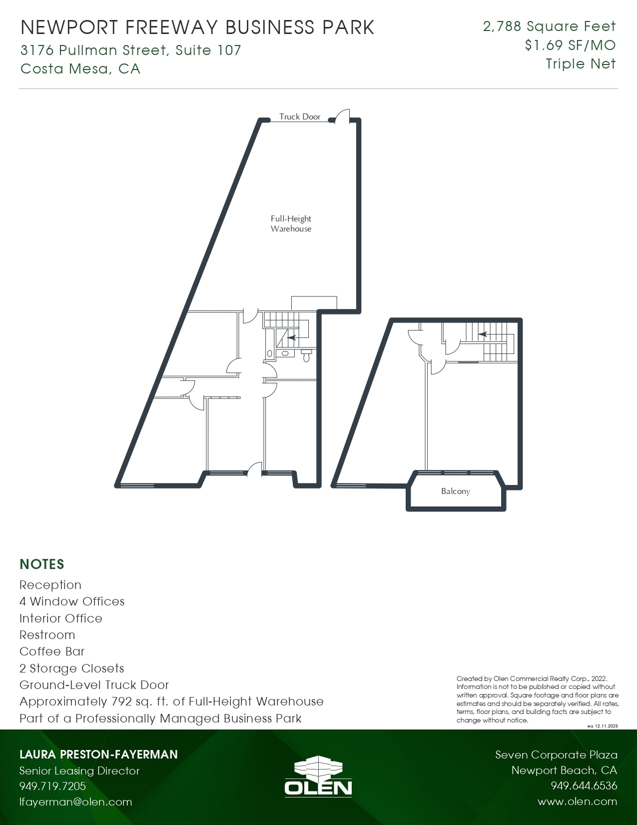 3176 Pullman St, Costa Mesa, CA for lease Floor Plan- Image 1 of 1