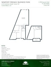 3176 Pullman St, Costa Mesa, CA for lease Floor Plan- Image 1 of 1