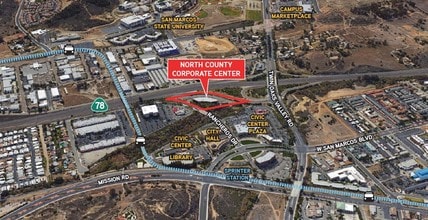 277 Rancheros Dr, San Marcos, CA - AERIAL map view - Image1