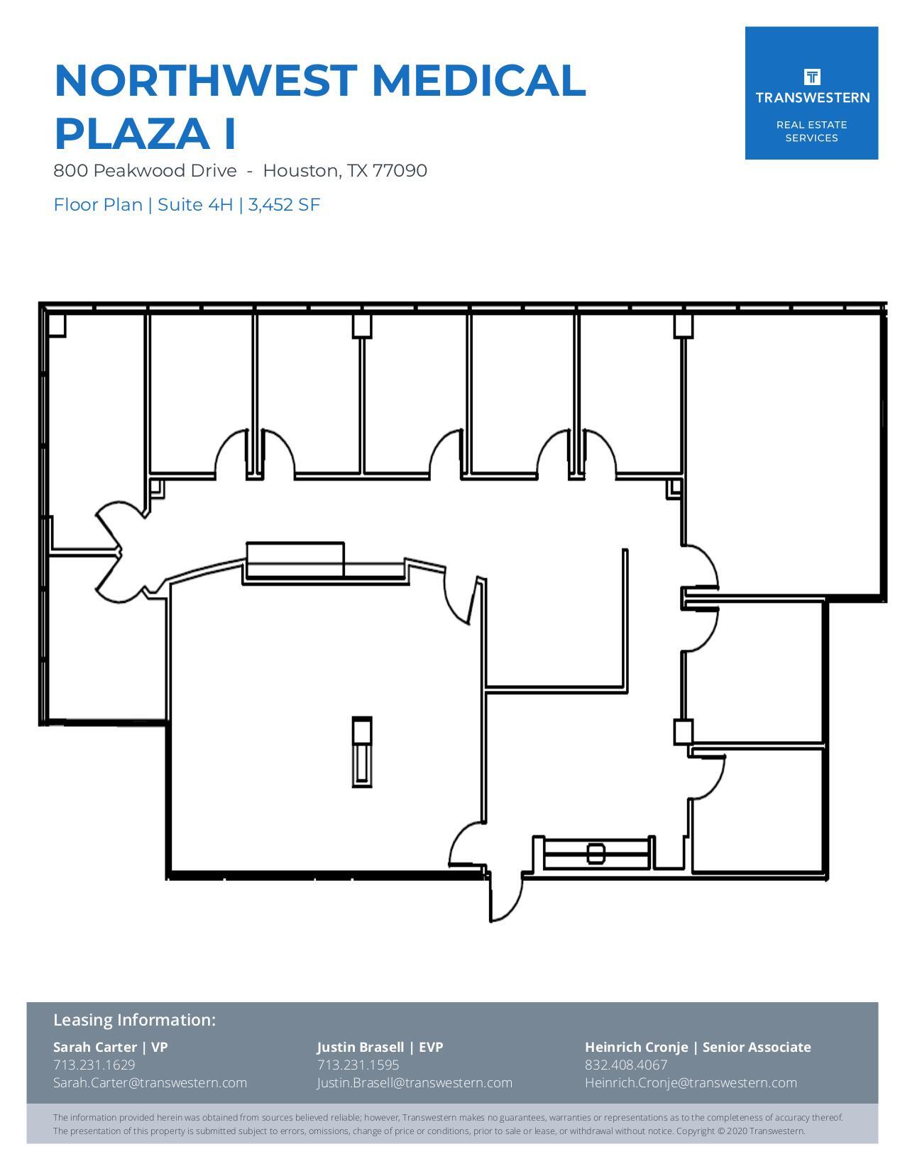 800 Peakwood Dr, Houston, TX for lease Floor Plan- Image 1 of 1