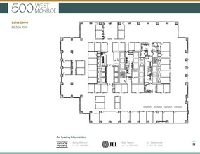 500 West Monroe St, Chicago, IL for lease Floor Plan- Image 1 of 4